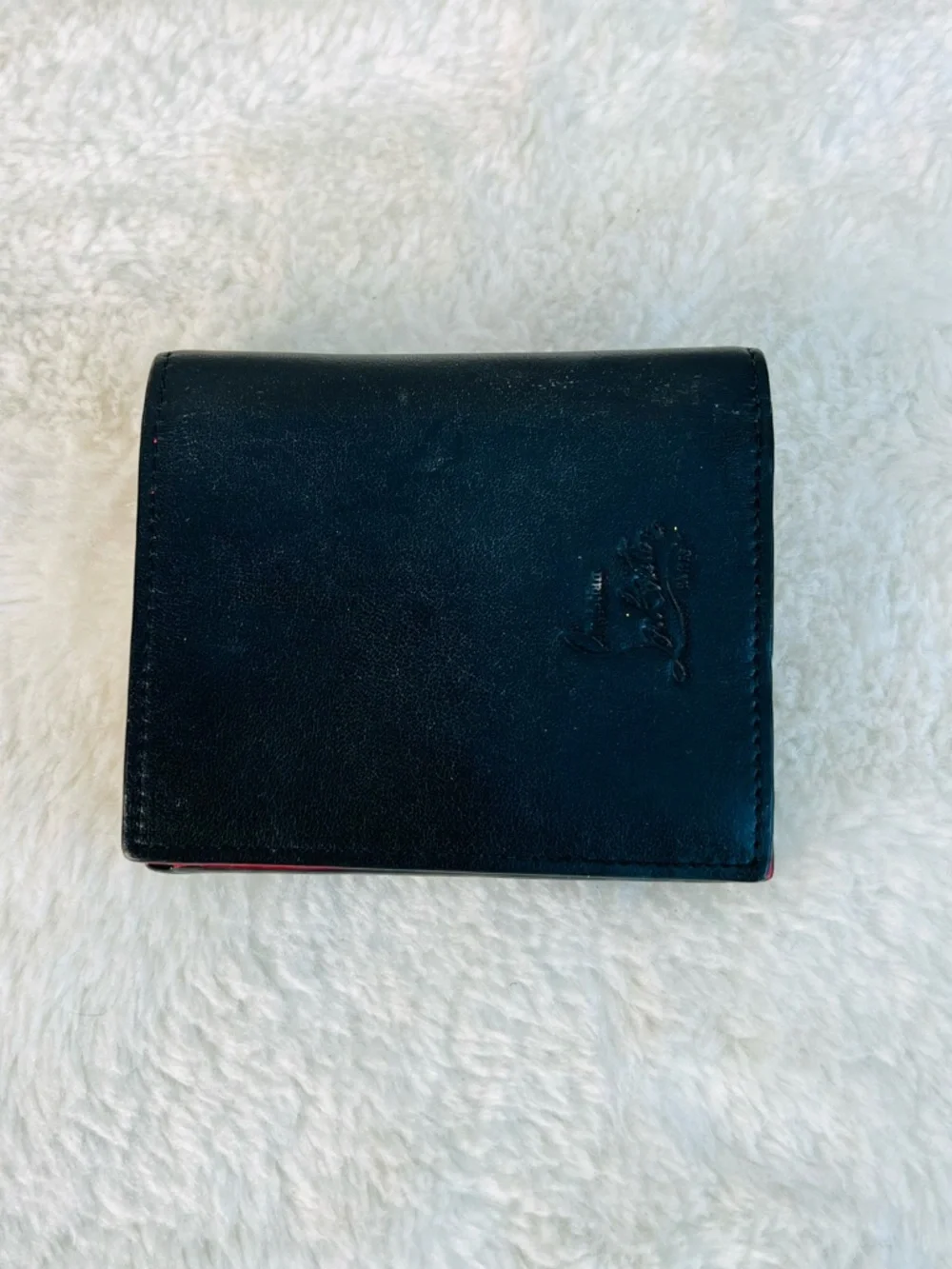 Christian Louboutin Black Studded Wallet with Colorful Round Studs - Picture 3 of 8